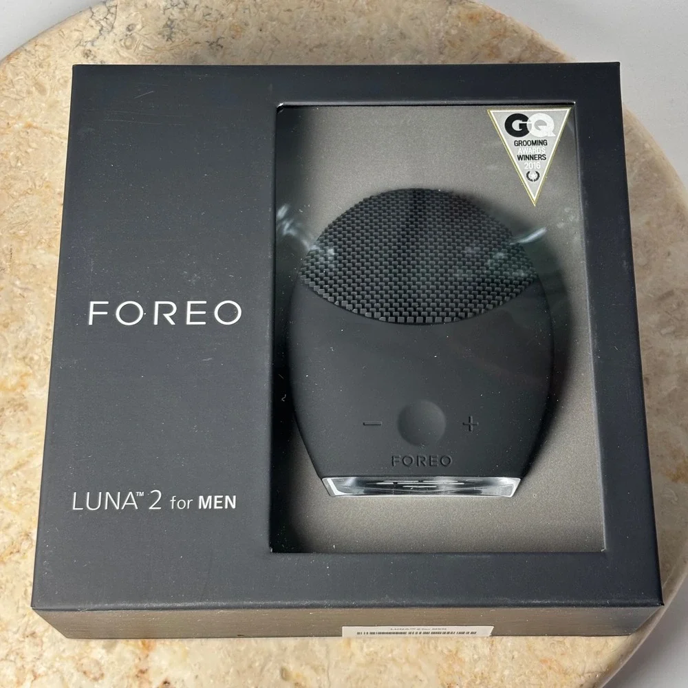 FOREO LUNA 2 for MEN Facial Cleansing Brush Black T-Sonic Anti-Aging Device